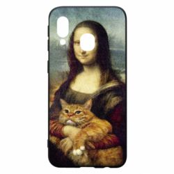 Чохол для Samsung A40 Mona Lisa and the cat - PrintSalon