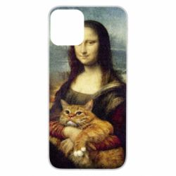 Чохол для iPhone 11 Mona Lisa and the cat - PrintSalon