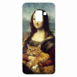Чохол для Samsung A8+ 2018 Mona Lisa and the cat - PrintSalon