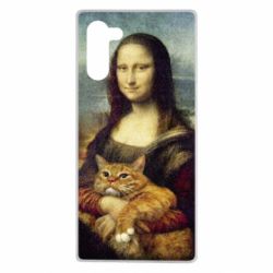 Чохол для Samsung Note 10 Mona Lisa and the cat - PrintSalon