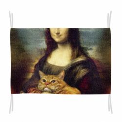 Прапор Mona Lisa and the cat - PrintSalon