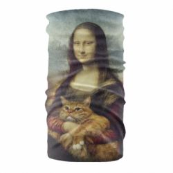Бандана Mona Lisa and the cat - PrintSalon