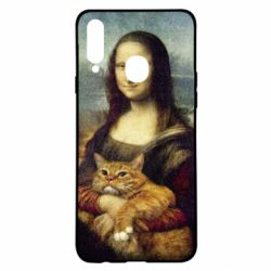 Чохол для Samsung A20s Mona Lisa and the cat - PrintSalon