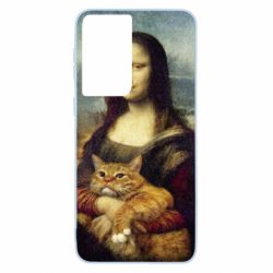 Чохол для Samsung S21 Mona Lisa and the cat - PrintSalon