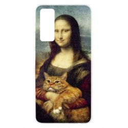 Чохол для Huawei P Smart 2021 Mona Lisa and the cat - PrintSalon