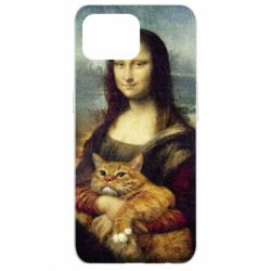 Чохол для Oppo Reno 4 Lite Mona Lisa and the cat - PrintSalon