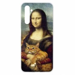 Чохол для Realme 6 Mona Lisa and the cat - PrintSalon
