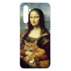 Чохол для Realme 6 Pro Mona Lisa and the cat - PrintSalon