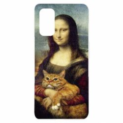 Чохол для Realme 7 Pro Mona Lisa and the cat - PrintSalon