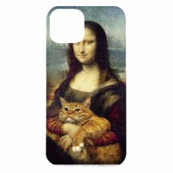 Чохол для iPhone 14 Mona Lisa and the cat - PrintSalon