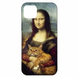 Чохол для iPhone 14 Plus Mona Lisa and the cat - PrintSalon