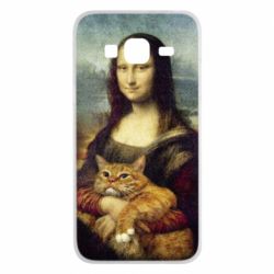 Чохол для Samsung J3 2016 Mona Lisa and the cat - PrintSalon