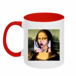 Чашка двокольорова Mona lisa