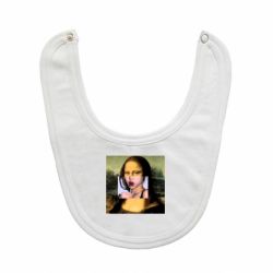 Слюнявчик Mona lisa-PrintSalon Слюнявчик Mona lisa