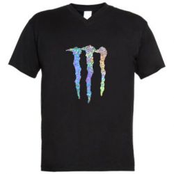 Чоловіча футболка з V-подібним вирізом Monster Lines Голограма