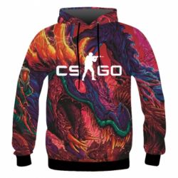 Чоловіче 3D худі Monster skin CS GO - PrintSalon