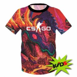 Дитяча 3D футболка Monster skin CS GO - PrintSalon