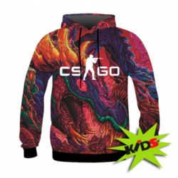 Дитяче 3D худі Monster skin CS GO - PrintSalon