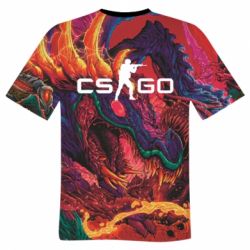Чоловіча футболка 3D Monster skin CS GO - PrintSalon