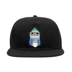 Снепбек Мопс любит кофе - PrintSalon