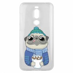 Чехол для Meizu X8 Мопс любит кофе - PrintSalon