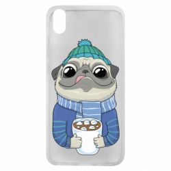 Чехол для Xiaomi Redmi 7A Мопс любит кофе - PrintSalon