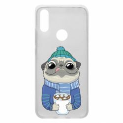 Чехол для Xiaomi Redmi 7 Мопс любит кофе - PrintSalon