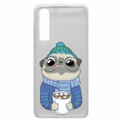 Чехол для Huawei P30 Мопс любит кофе - PrintSalon