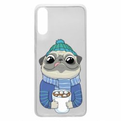 Чехол для Samsung A70 Мопс любит кофе - PrintSalon