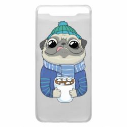 Чехол для Samsung A80 Мопс любит кофе - PrintSalon