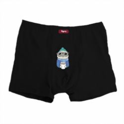 Трусы-боксеры Мопс любит кофе - PrintSalon