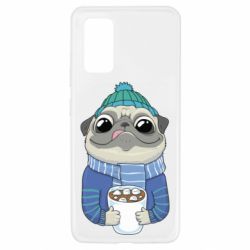 Чехол для Samsung A32 4G Мопс любит кофе - PrintSalon
