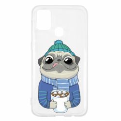 Чехол для Samsung M31 Мопс любит кофе - PrintSalon