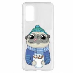 Чехол для Samsung S20 Мопс любит кофе - PrintSalon