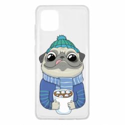 Чехол для Samsung Note 10 Lite Мопс любит кофе - PrintSalon