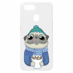 Чехол для Oppo A5s/A12 Мопс любит кофе - PrintSalon