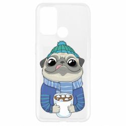 Чехол для Oppo A52/A72/A92 Мопс любит кофе - PrintSalon