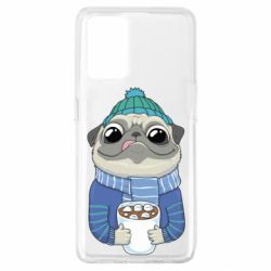 Чехол для Oppo A74 4G Мопс любит кофе - PrintSalon