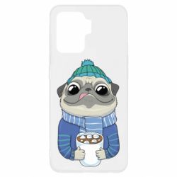 Чехол для Oppo Reno 5 Lite Мопс любит кофе - PrintSalon