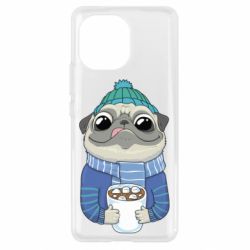 Чехол для Xiaomi Mi11 Мопс любит кофе - PrintSalon