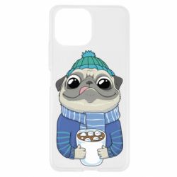 Чехол для Xiaomi Mi11 Lite Мопс любит кофе - PrintSalon