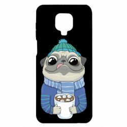 Чехол для Xiaomi Redmi Note 9S/9Pro/9Pro Max Мопс любит кофе - PrintSalon