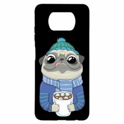 Чехол для Xiaomi Poco X3 Мопс любит кофе - PrintSalon