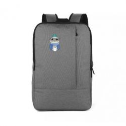 Рюкзак для ноутбука Мопс любит кофе