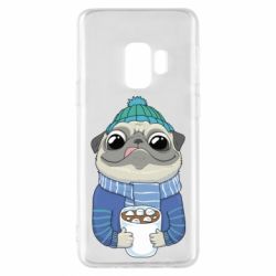Чехол для Samsung S9 Мопс любит кофе - PrintSalon