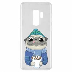 Чехол для Samsung S9+ Мопс любит кофе - PrintSalon