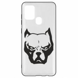 Чохол для Samsung A21s Морда пітбуля - PrintSalon