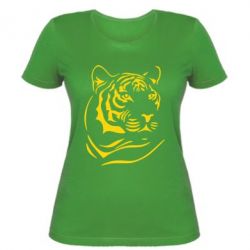 Женская футболка Морда тигра - PrintSalon