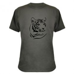 Камуфляжная футболка Морда тигра - PrintSalon