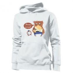 Женское худи Morning is never good - PrintSalon